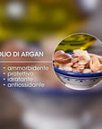 olio di argan con didascalia
