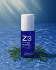 trattamento anticaduta cute Napura Z3 Active spray 50ml in acqua blu con foglie di cipresso