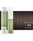 Colore capelli in olio senza ammoniaca 5.8 Nuance Castano Chiaro Moka Napura Inoilnuance 60ml